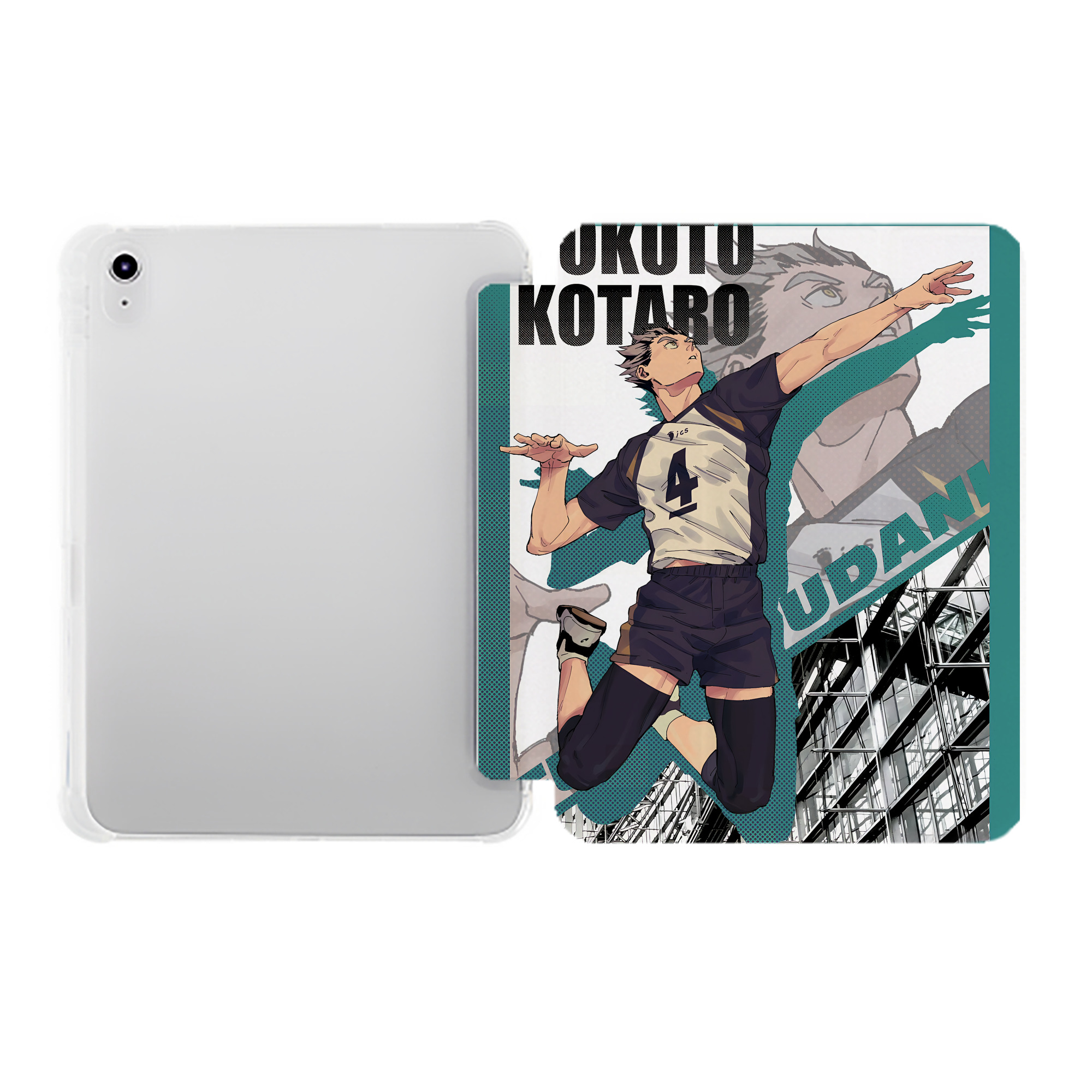 （画像用） ハイキュー!! Haikyu!! IPad ケース ペン収納付き 三つ折りスタンド PUレザー×シリコン 対応機種9.5/10.5/10.9インチ